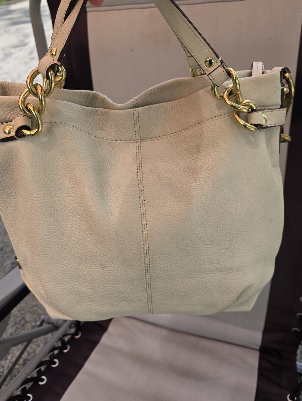 Coach Brook Leather Hobo Cream, Slouchy - Picture 12 of 16